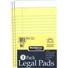 Norcom Inc 76686-6 5 in. X 8 in. Canary Legal Pad 50 Pages 3 Count