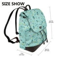 thumbnail image 2 of Disketp Hawaiian Style Mochila de Cuero para Mujer, Bolso de Espalda Antirrobo con Estilo para Viaje, Trabajo y Uso Diario, 2 of 4
