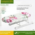 thumbnail image 1 of Space-Saving Foldable Mini Ironing Board for Home Use - Compact Desktop Design, Durable Material, Versatile for Shirts/Pants, User-Friendly Essential Ironing Accessory with Stylish Checkered Pattern, 1 of 5