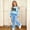 Light Blue, variant on FSYBOA Girls Fall Outfit Set Size 10-12, 2 Piece Long Sleeve Relaxed Crew Neck Graphic Tops and Flare Leg Pants Hot Pink
