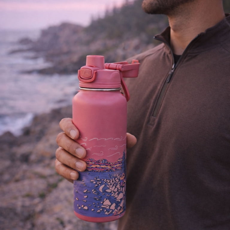 Ozark Trail 32 oz Stainless Steel Pop-Lid Insulated Water Bottle