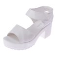 thumbnail image 1 of Sandalias de verano para mujer, zapatos de plataforma impermeables con tacón grueso, sandalias con Velcro de Boca de pescado para mujer, 1 of 6