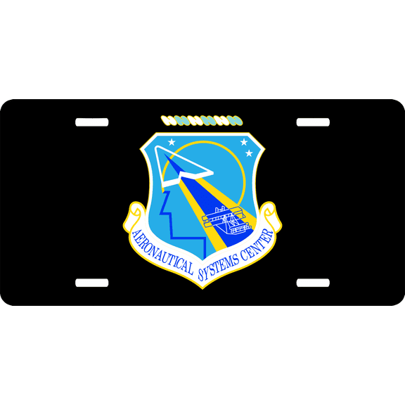 U.S. Air Force Aeronautical System Center License Plate
