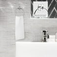 thumbnail image 4 of 3 Piece Bathroom Hardware Set, Stainless Steel Towel Ring, And Toilet Paper Holder, Silver, 4 of 5