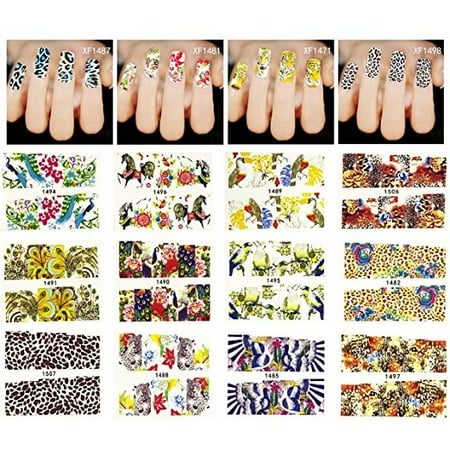 - Wrapables® 40 Sheets Into the Wild Animal Print Water Slide Nail Art Decals Water Transfer Nail Decal Sheets (40 sheets)
