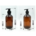 thumbnail image 3 of CIMAXIC 6Pcs 500ml Lotion Bottle Shampoo Container Gel Bottle Hand Sanitizer Bottle Portable Pump Bottle Empty Storage Container (Green Light Brown for Each 3Pcs),7.28"X2.91"X2.91", 3 of 4