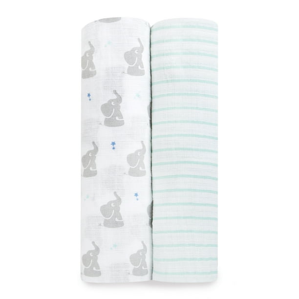 Aden Anais Essentials Aden Swaddleplus Baby Star 2 Pack Walmart Com Walmart Com