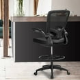 thumbnail image 6 of Costway Tall Office Chair Adjustable Height w/Lumbar Support Flip Up Arms, 6 of 12