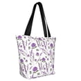 thumbnail image 3 of Kdxio Lavender Flowers Women Reusable Grocery Bags Foldable Ripstop,Reusable Shopping Bags for Shopping,Gym,Gift, 3 of 8