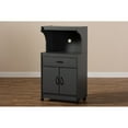 thumbnail image 2 of Baxton Studio Tannis Modern and Contemporary Dark Grey Finished Kitchen Cabinet, 2 of 7