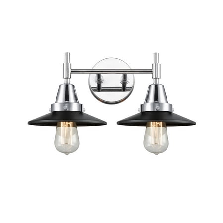 

Innovations 447-2W-PC-M6-BK-LED Caden 2 Light 17 inch Bath Vanity Light Polished Chrome