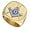 Gold, variant on Stainless Steel Freemason Signet Style Masonic Ring