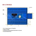 thumbnail image 6 of Airbag/Parachute 2 Pack Fabric Blue Ultra Light Lumber Tarp 24' x 27' (8' Drop) - 14 Oz Vinyl Lumber Tarps for Flatbed Truck & Trailer, 6 of 8