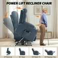 thumbnail image 5 of Korser Power Lift Recliner Chair for Elderly with Massage for Living Room,Blue, 5 of 7