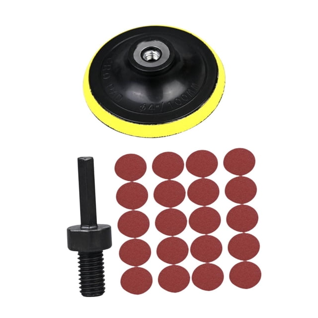 Soporte de Disco de Cambio Rápido Zulema 100 mm con 20 Hojas de Lija