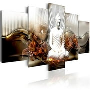 artgeist Glass Wall Art Acrylic Print 39" x 20" Image Picture Photo Painting Artwork 5pcs Home Decor Buddha Zen h-C-0043-k-n