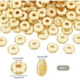 thumbnail image 5 of 80Pcs Stainless Steel Beads Real 18K Gold Plated Flat Disc Round Spacer Beads Rondelle Beads Hole 2mm for DIY Bracelet Necklace Jewelry Making, 5 of 6