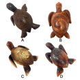 thumbnail image 4 of Hawaiian Wooden Carved Sea Turtle Tortoise Statue Figurine Sculpture Handcrafted Handmade Home Decor Rustic Garden Decoration, 4 of 4