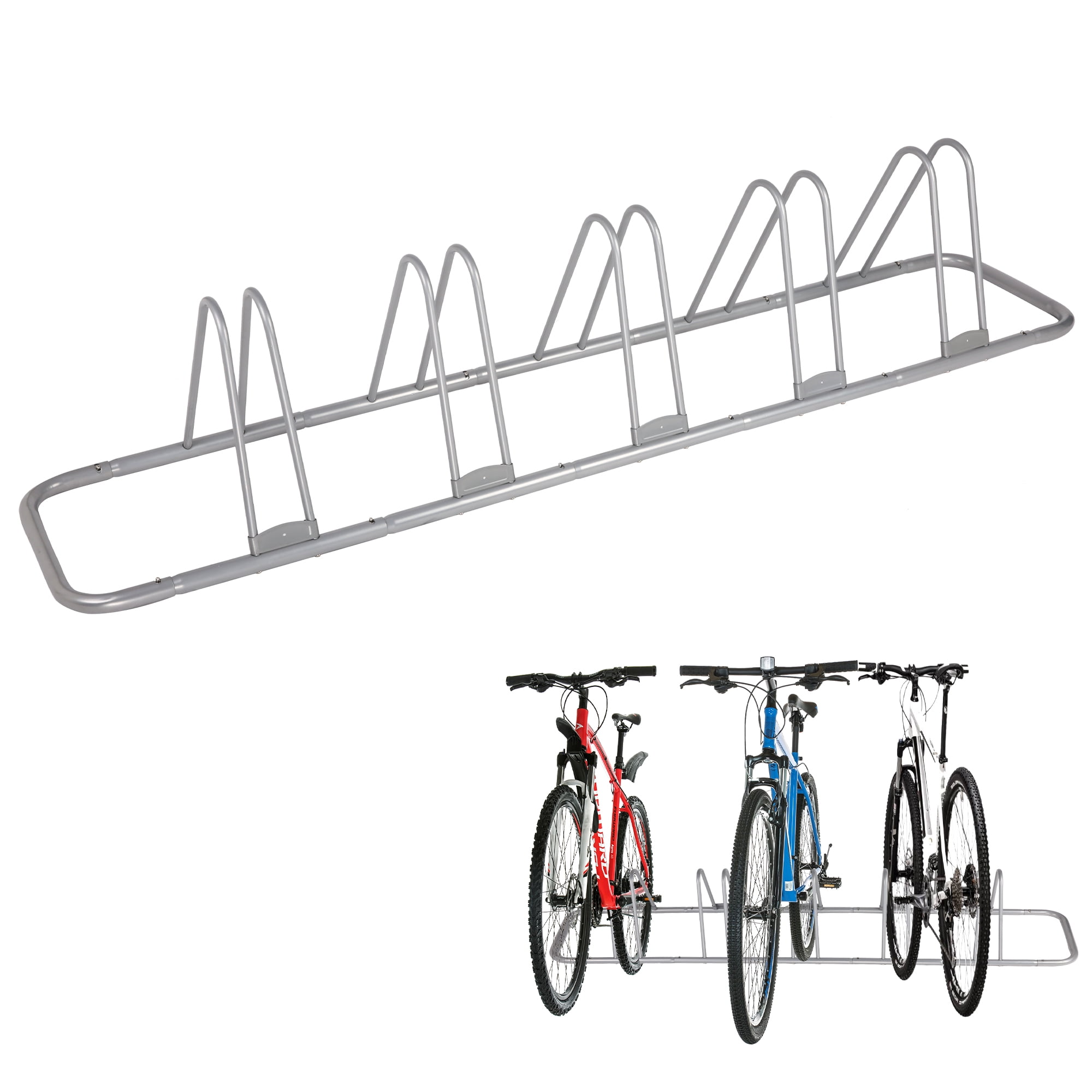 Bicycle Floor Parking Rack Foldable Bike Floor Stand For MTB Road Bike Black LD 