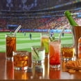 thumbnail image 3 of [Vasos de cristal] LANDNEOO, paquete de 12 unidades, 350 ml, Highball & Rock con pajitas, 3 of 7