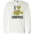 thumbnail image 3 of Inktastic Crappie Fishing I Love Crappies Long Sleeve T-Shirt, 3 of 5