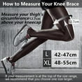 thumbnail image 3 of Knee Brace,Compression Knee Sleeve with Strap for Women and Men, Tear,Running,Basketball,Sports, 3 of 6