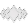 thumbnail image 1 of Ekena Millwork CMP24X16ZE 16 x 24 in. Rectangle Zoe Architectural Grade PVC Contemporary Ceiling Medallion, 1 of 1