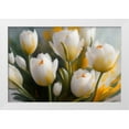 thumbnail image 2 of Stephen Chambers 24x17 White Modern Wood Framed Wall Art Titled - Dreamingly Beautiful White Tulips 1, 2 of 6