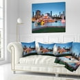 thumbnail image 2 of Designart Colorful Buckingham Fountain - Cityscape Throw Pillow - 18x18, 2 of 4