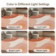 thumbnail image 7 of ODIKA 6'x9' Warm Earth Tones Abstract Minimal Washable Area Rug Modern Organic Shapes with Soft Curves Easy Care, Non-Shedding, for Queen Size Bedroom Under Bed Master Suite, 7 of 7
