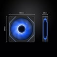 thumbnail image 6 of DARKROCK F120 3in1 120mm Infinite Mirror Design Case Fans with 24 LED Lights PWM Control & ARGB effect, Hydraulic HDB Bearing for Low-Noise Operation - Suitable for Most PC Cooling Systems - Black, 6 of 9