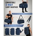 thumbnail image 2 of Gonex 45L Travel Duffel Bag for Men, 3 in 1 Extra Large Gym Bag Backpack with Shoes Compartment for Weekender Sports Workout, 2 of 6