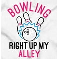 thumbnail image 2 of Bowling Up My Alley Funny Novelty Womens Plus Size Graphic Zipper Hoodie Brisco Brands 2X, 2 of 5