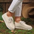 thumbnail image 3 of EKVAHL Women's Diabetic Nurse Shoes Stretch Woven Upper Sneakers Slip On Versatile Work Tennis Shoes White, 3 of 5
