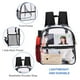 thumbnail image 4 of USPECLARE - Mochila transparente aprobada por el estadio 12 x 6 x 12, bolsa transparente a prueba de agua para conciertos, trabajo, eventos deportivos, Negro -, Small, 4 of 5