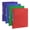 Red, Green, Blue, Purple, variant on Vivin 1 Inch Plastic Flexible Binders, Round Ring 4 Packs Assorted Color Scatter Pattern