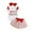 ZI Red, variant on Baby Girl Outfits Easter Day Fly Sleeve Cartoon Prints Romper Bow Tie Mesh Skirts Headbands Kids Clothes Pink 9 Months-12 Months