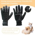 thumbnail image 3 of Guantes de aseo para mascotas, guantes con cepillo de masaje para limpieza y aseo de gatos, perros y caballos., 3 of 5