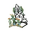 thumbnail image 3 of Soporte para manguera de jardín, carrete para manguera, decoración para almacenamiento en el jardín, colgante de pared pintado, artesanía de hierro re 15 cm x 15 cm x 33 cm, 3 of 8
