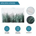 thumbnail image 6 of Green Christmas Tree Placemats Set of 4, Xmas Snowflake Forest Washable Wipeable Table Mats for Dining Tables, Indoor Outdoor Kitchen Place Mats for Holiday Party Table Decor, 6 of 9
