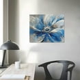 thumbnail image 4 of JRXY Flower Canvas Wall Art for Living Room Large White Blue Flower Picture Giclee Print Painting Wall Decor Framed Artwork Ready to Hang for Home Bedroom Wall Decoration picture 3, 4 of 6