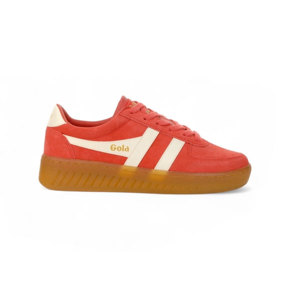 Gola Espadrilles en Suède Corail/blanc Cassé/gomme pour Femmes Grandslam CLA589UX<span> - </span>10 (pour Femmes)