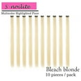 thumbnail image 2 of Colored Highlights Straight/Curly Clip in Hair Extensions Synthetic Hair in Multiple Colors, 2 of 6