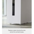 thumbnail image 7 of Yamazaki Home Rolling Cable Management Box, White, Steel, Wheels, Minimal Assembly, 7 of 7