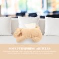 thumbnail image 1 of FESTFENDS Cartoon Puppy Tissue Box Cover Plush Light Brown Para Hogar Oficina O Práctico Y Decorativo, 1 of 6