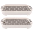 thumbnail image 1 of 2Pcs Bunny Litter Box Hamster Toilet Square Rabbit Litter Box Plastic Guinea Pig Toilet, 1 of 5