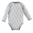 thumbnail image 5 of Touched by Nature Organic Cotton Long-Sleeve Bodysuits 5pk, Blue Whale, 18-24 Months, 5 of 6