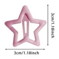 thumbnail image 2 of Metal Star Snap Clip Hairpins for Girls Women Cute Hair Accessories Non Barrettes Hair Clips, 2 of 4