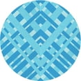 thumbnail image 1 of Ahgly Company Indoor Round Patterned Deep Sky Blue Area Rugs, 4' Round, 1 of 1