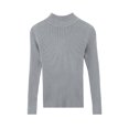 thumbnail image 5 of MYAOYINo Boundaries Womens Long Sleeve Mock Neck Tee Ribbed Knit Basic Slim Versatile Top, 5 of 6